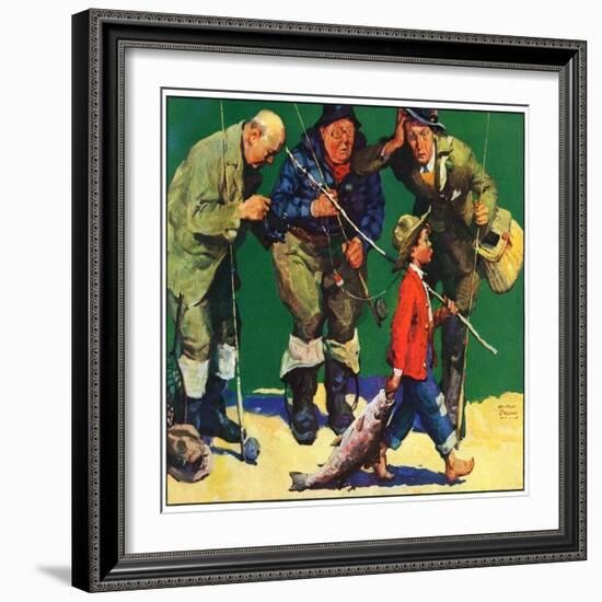 "Cane Pole Catch,"June 1, 1934-William Meade Prince-Framed Giclee Print