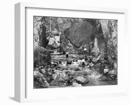 Cane River, Jamaica, C1905-Adolphe & Son Duperly-Framed Giclee Print