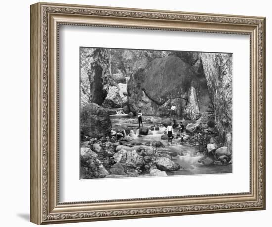 Cane River, Jamaica, C1905-Adolphe & Son Duperly-Framed Giclee Print