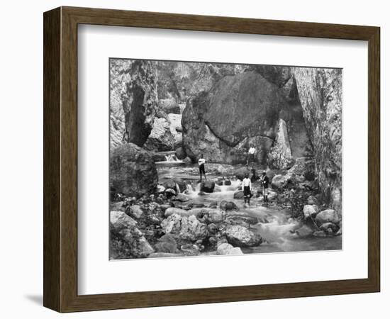 Cane River, Jamaica, C1905-Adolphe & Son Duperly-Framed Giclee Print