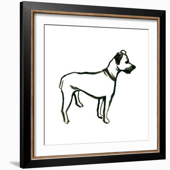 Canine Cameo IX-June Vess-Framed Art Print