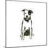 Canine Cameo V-June Vess-Mounted Art Print