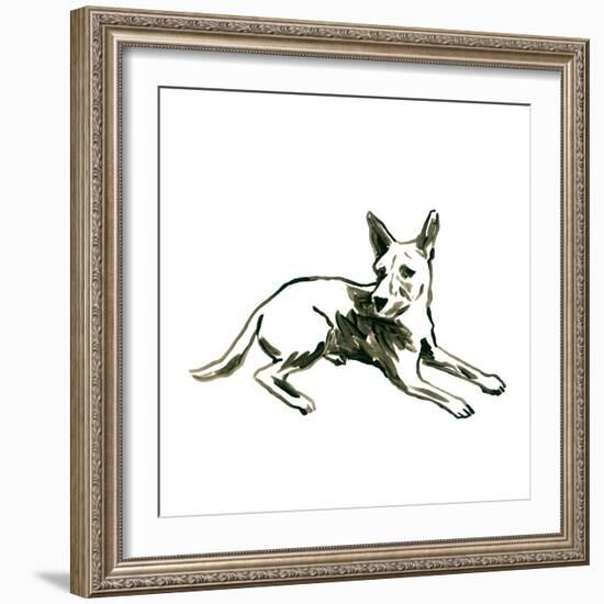 Canine Cameo XI-June Vess-Framed Art Print