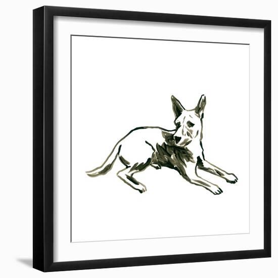 Canine Cameo XI-June Vess-Framed Art Print