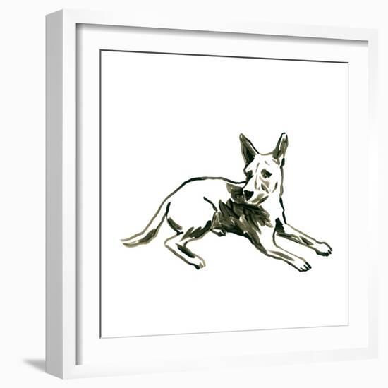 Canine Cameo XI-June Vess-Framed Art Print