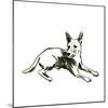 Canine Cameo XI-June Vess-Mounted Art Print