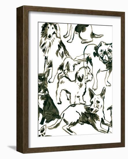 Canine Collage I-June Vess-Framed Art Print