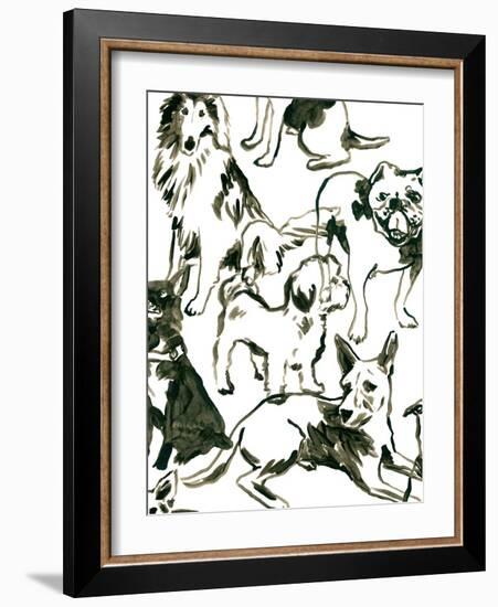 Canine Collage I-June Vess-Framed Art Print