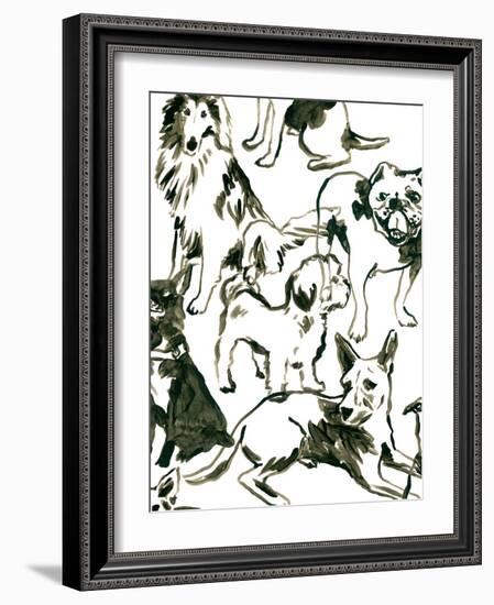 Canine Collage I-June Vess-Framed Art Print