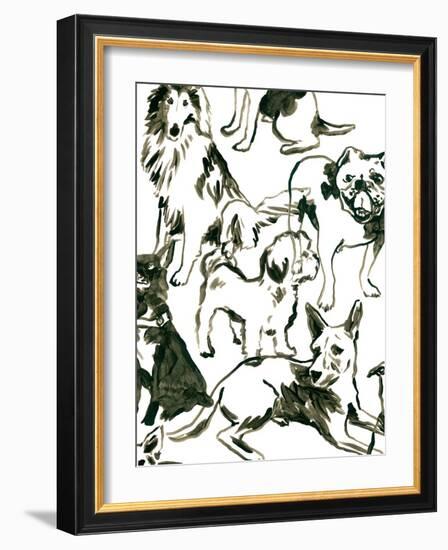 Canine Collage I-June Vess-Framed Art Print