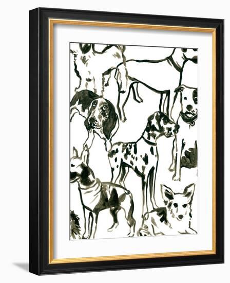Canine Collage II-June Vess-Framed Art Print