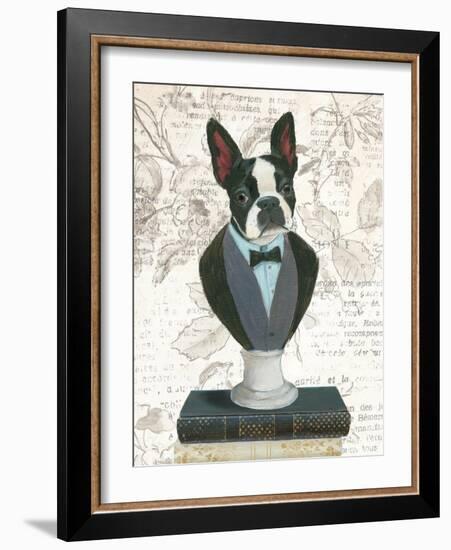 Canine Couture Newsprint I-Emily Adams-Framed Art Print