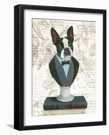 Canine Couture Newsprint I-Emily Adams-Framed Art Print