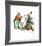 Canine Solo-Norman Rockwell-Framed Art Print