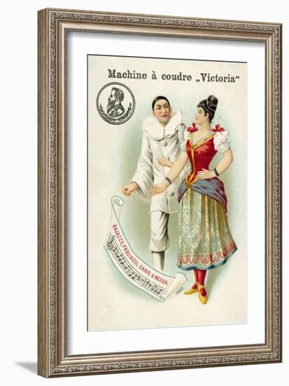 Canio and Nedda, Characters from Ruggero Leoncavallo's Opera Pagliacci-null-Framed Giclee Print