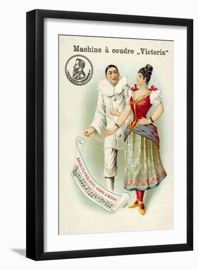 Canio and Nedda, Characters from Ruggero Leoncavallo's Opera Pagliacci-null-Framed Giclee Print