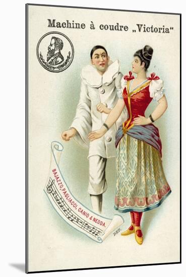 Canio and Nedda, Characters from Ruggero Leoncavallo's Opera Pagliacci-null-Mounted Giclee Print