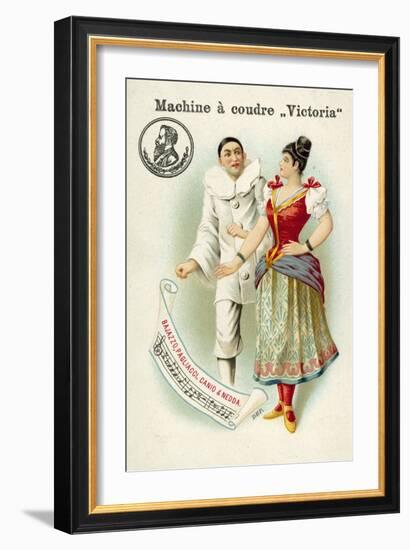 Canio and Nedda, Characters from Ruggero Leoncavallo's Opera Pagliacci-null-Framed Giclee Print