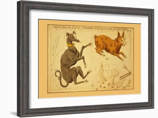 Canis Major, Lepus, Columba Noachi and Cela Sculptoris-Aspin Jehosaphat-Framed Art Print