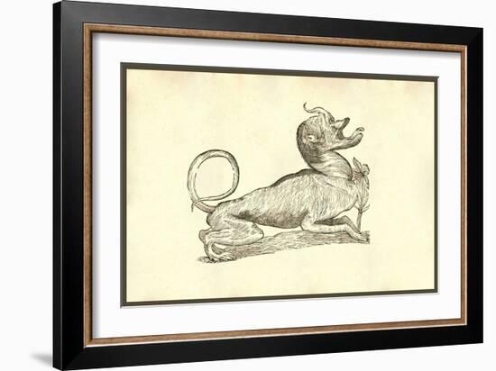 Canis Monstroso Capite-Ulisse Aldrovandi-Framed Art Print