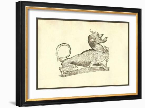 Canis Monstroso Capite-Ulisse Aldrovandi-Framed Art Print