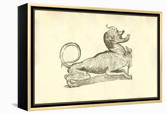 Canis Monstroso Capite-Ulisse Aldrovandi-Framed Stretched Canvas