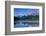 Canmore Engine Bridge over Bow River, Three Sisters Mountain, Mount Lawrence Grassi, Canmore, Al...-null-Framed Photographic Print