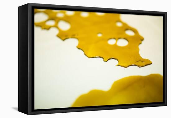 Cannabis Shatter At Oregon Coast Cannabis, A Marajuana Dispensary In Manzanita, Oregon-Justin Bailie-Framed Premier Image Canvas