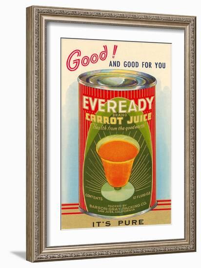 Canned Carrot Juice-null-Framed Art Print