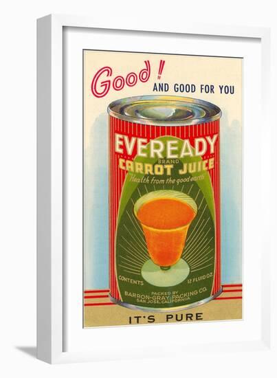 Canned Carrot Juice-null-Framed Art Print