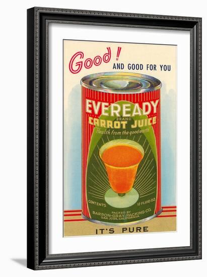 Canned Carrot Juice-null-Framed Art Print