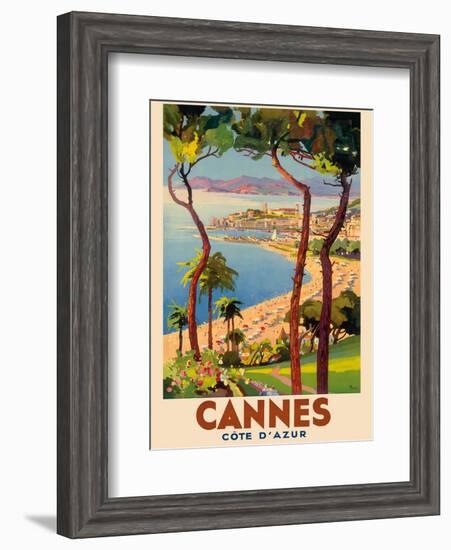 Cannes - Côte d'Azur, France - French Riviera-Lucien Peri-Framed Art Print