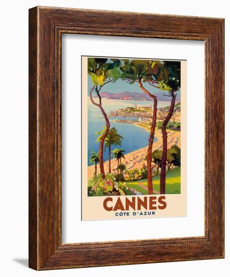 Cannes - Côte d'Azur, France - French Riviera-Lucien Peri-Framed Art Print