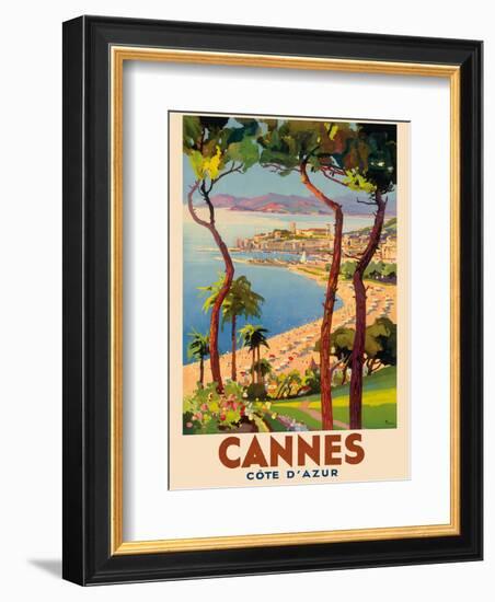 Cannes - Côte d'Azur, France - French Riviera-Lucien Peri-Framed Art Print