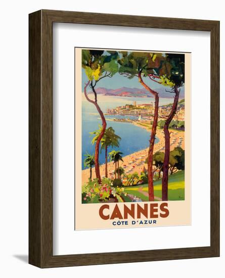 Cannes - Côte d'Azur, France - French Riviera-Lucien Peri-Framed Art Print