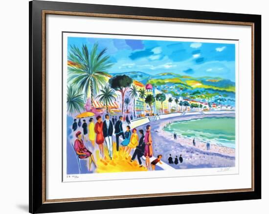 Cannes, la Croisette I-Jean-claude Picot-Framed Collectable Print