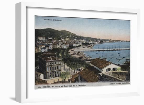 Cannes, Le Cours Et Boulevard De La Croisette-null-Framed Giclee Print