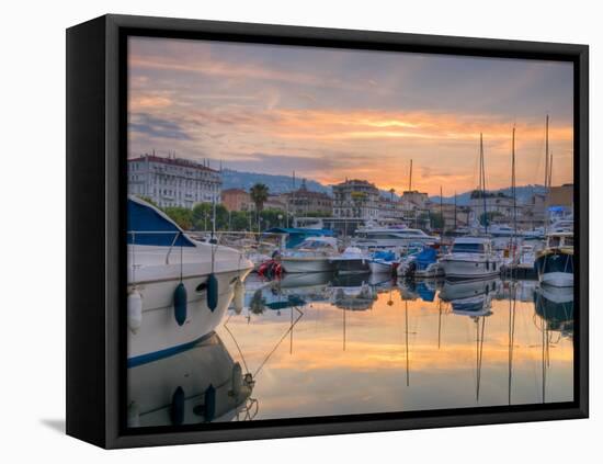 Cannes, Old Town Le Suquet, Vieux Port, Provence-Alpes-Cote D'Azur, France-Alan Copson-Framed Premier Image Canvas