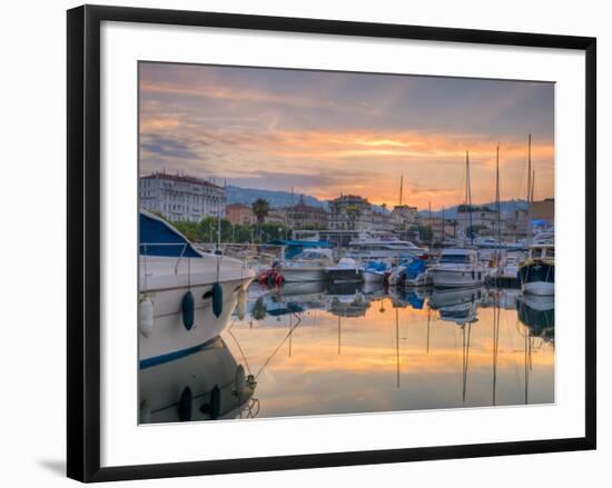 Cannes, Old Town Le Suquet, Vieux Port, Provence-Alpes-Cote D'Azur, France-Alan Copson-Framed Photographic Print