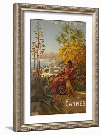 Cannes, P.L.M., circa 1910-Hugo F, D'alesi-Framed Giclee Print