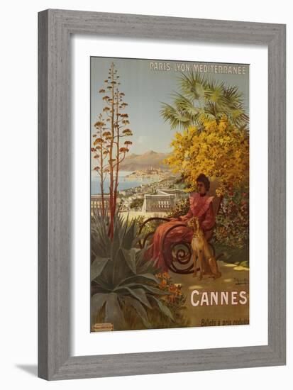 Cannes, P.L.M., circa 1910-Hugo F, D'alesi-Framed Giclee Print