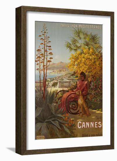 Cannes, P.L.M., circa 1910-Hugo F, D'alesi-Framed Giclee Print
