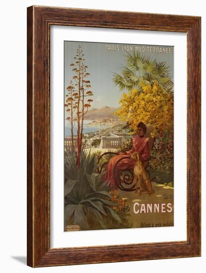 Cannes, P.L.M., circa 1910-Hugo F, D'alesi-Framed Giclee Print