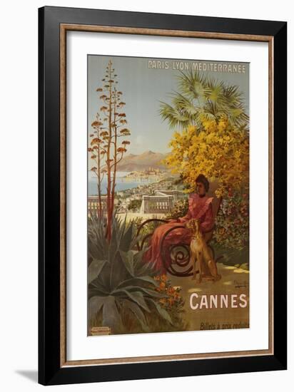 Cannes, P.L.M., circa 1910-Hugo F, D'alesi-Framed Giclee Print