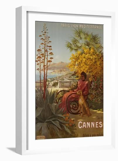 Cannes, P.L.M., circa 1910-Hugo F, D'alesi-Framed Giclee Print