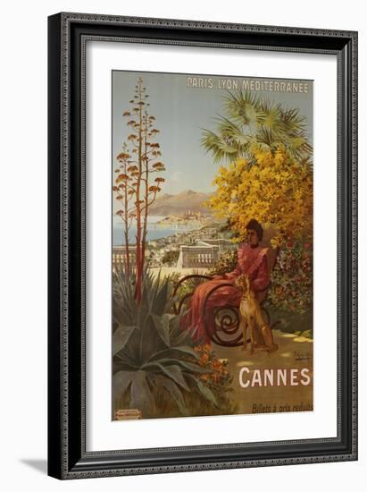 Cannes, P.L.M., circa 1910-Hugo F, D'alesi-Framed Giclee Print