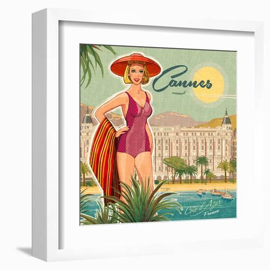 Cannes-Bruno Pozzo-Framed Art Print