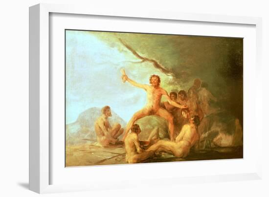 Cannibals Savouring Human Remains, 1800-1808-Francisco de Goya-Framed Giclee Print