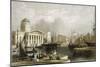 Canning Dock, Liverpool, Showing the Custom House, 1841-null-Mounted Giclee Print