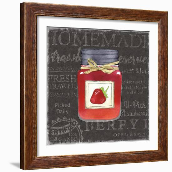 Canning Kitchen I black-Beth Grove-Framed Art Print